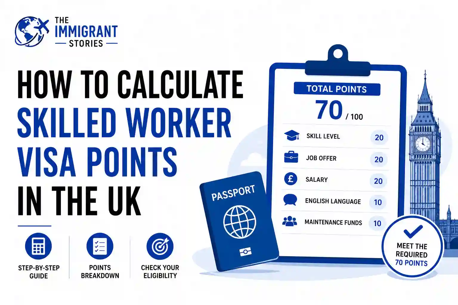 The Immigrant Stories 7 How to Calculate Skilled Worker Visa Points in the UK (2026 Complete Guide)