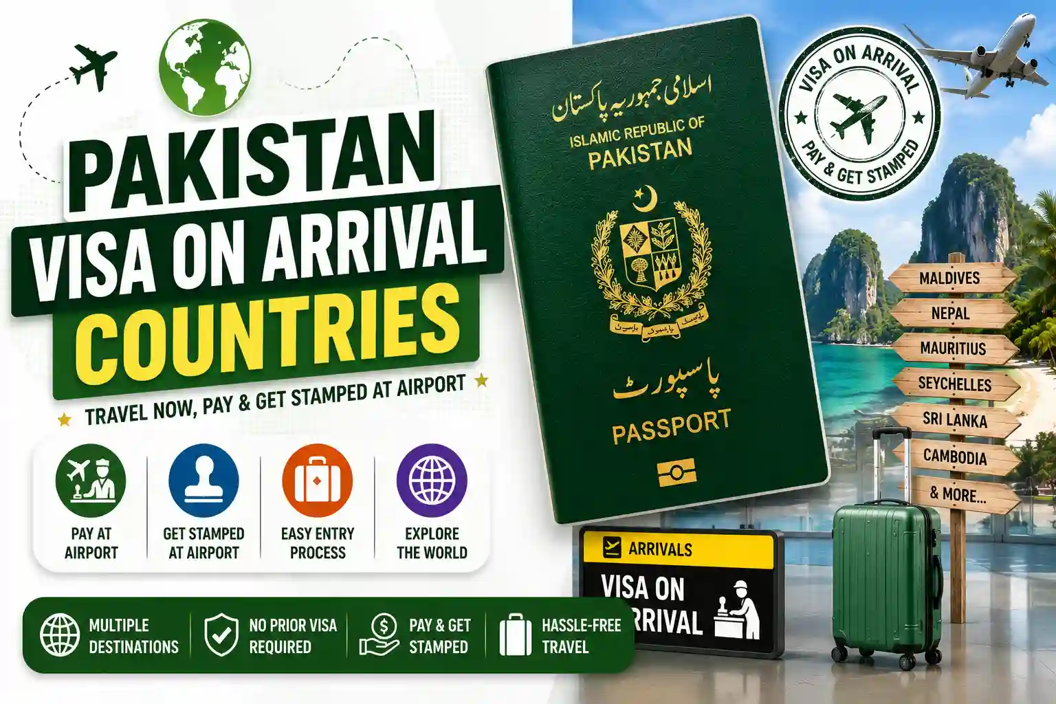 Pakistan Visa on Arrival Countries