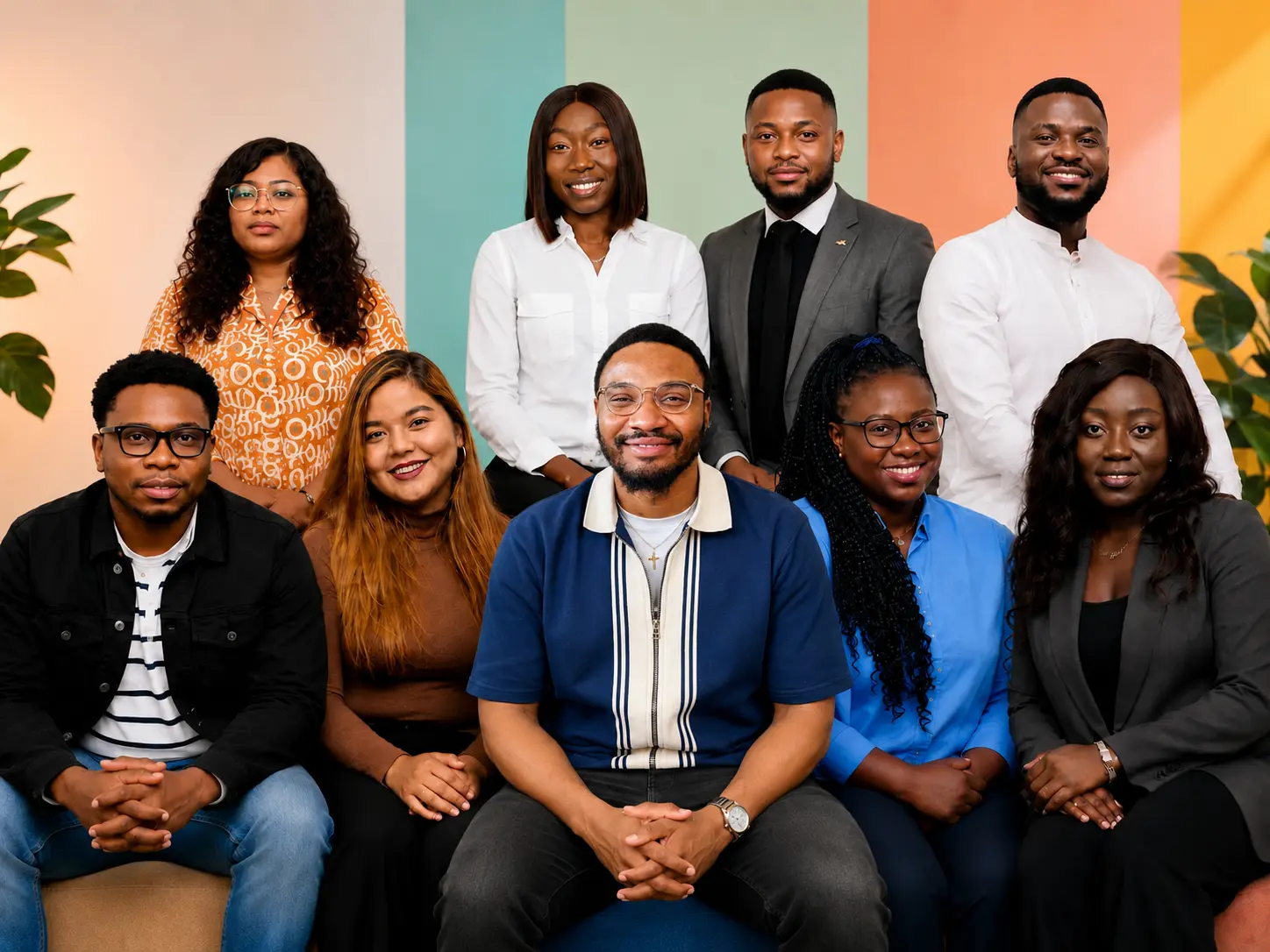 Diverse group of immigrants sharing stories and building a community