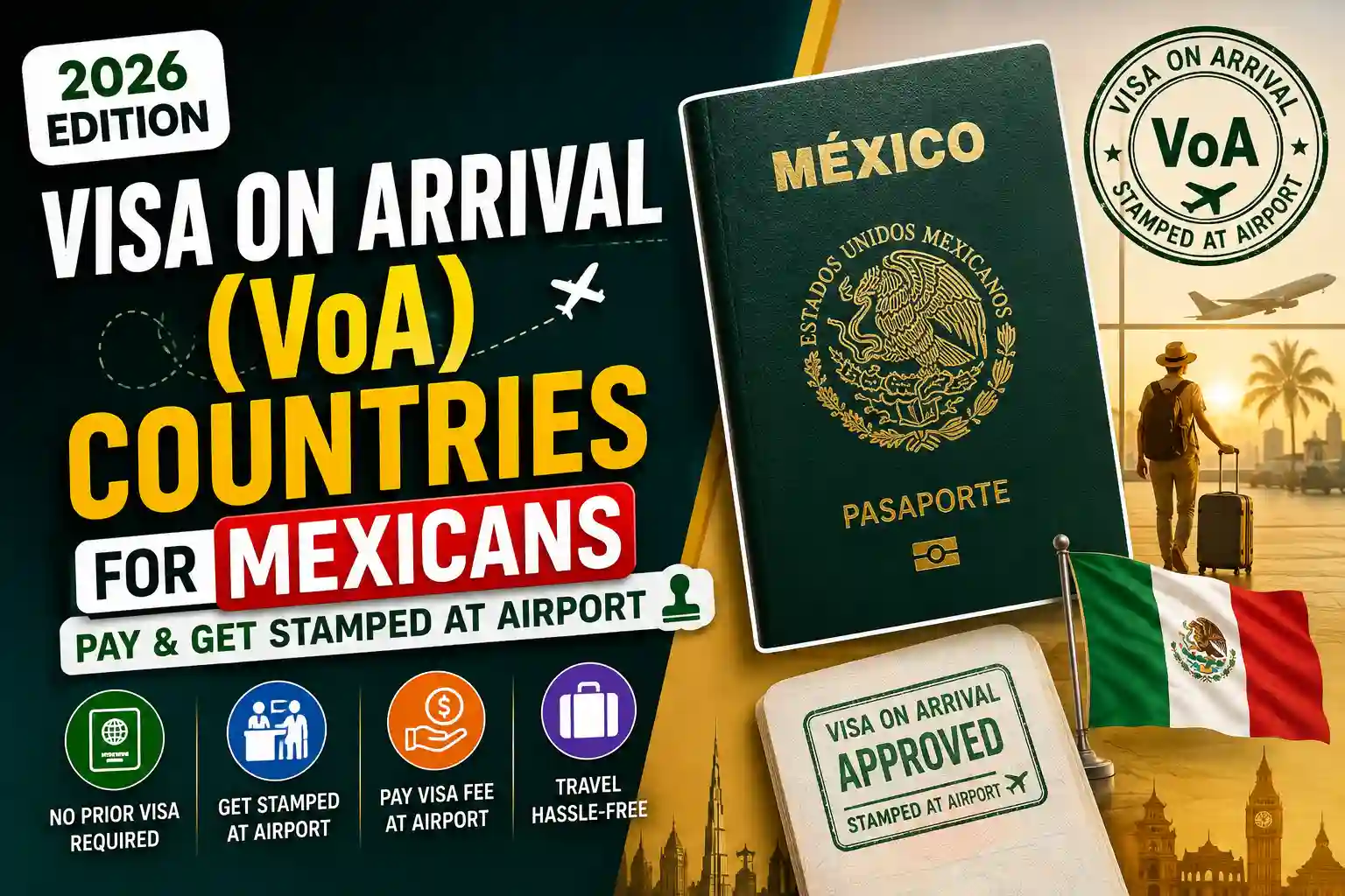 Visa on Arrival (VoA) Countries for Mexicans