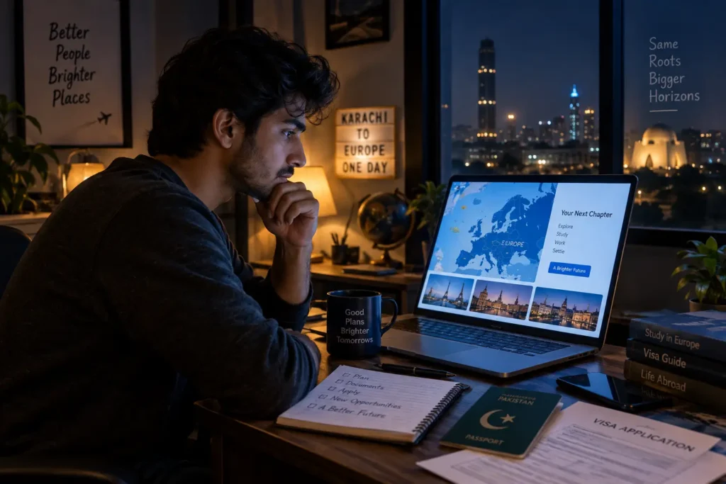 From Pakistan to Europe The Dream, the Doubts, and the Journey Before the Journey